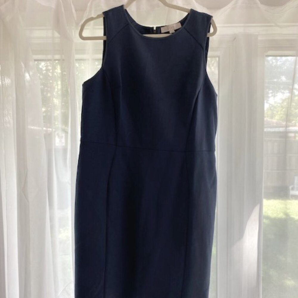 Gray Blue LOFT Business Suit Dress